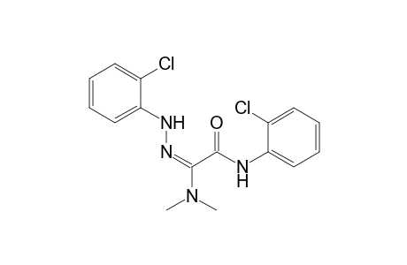 (E)-2-Dimethylamino-N-(2-chlorophenyl)-2-[2-(chlorophenyl)hydrazono]acetamide