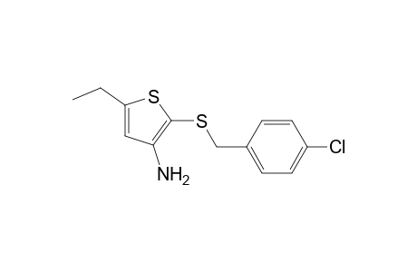 2-[(4-chlorophenyl)methylsulfanyl]-5-ethyl-thiophen-3-amine