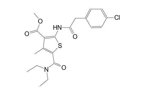 methyl 2-{[(4-chlorophenyl)acetyl]amino}-5-[(diethylamino)carbonyl]-4-methyl-3-thiophenecarboxylate