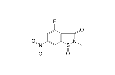 4-Fluoro-2-methyl-6-nitro-1,2-benzisothiazol-3(2H)-one 1-oxide