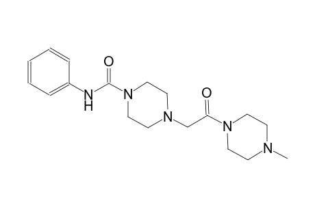 1-piperazinecarboxamide, 4-[2-(4-methyl-1-piperazinyl)-2-oxoethyl]-N-phenyl-
