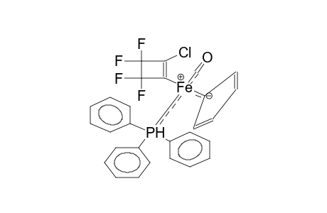 1-CHLORO-2-[CARBONYL(TRIPHENYLPHOSPHINO)CYCLOPENTADIENYLIRON]-3,3,4,4-TERAFLUOROCYCLOBUTENE