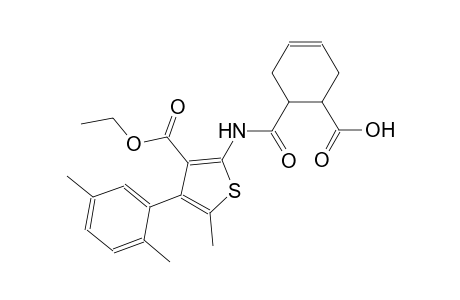 6-({[4-(2,5-dimethylphenyl)-3-(ethoxycarbonyl)-5-methyl-2-thienyl]amino}carbonyl)-3-cyclohexene-1-carboxylic acid