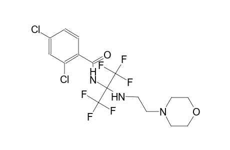 2,4-dichloro-N-[2,2,2-trifluoro-1-{[2-(4-morpholinyl)ethyl]amino}-1-(trifluoromethyl)ethyl]benzamide