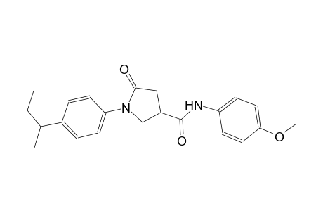 3-pyrrolidinecarboxamide, N-(4-methoxyphenyl)-1-[4-(1-methylpropyl)phenyl]-5-oxo-