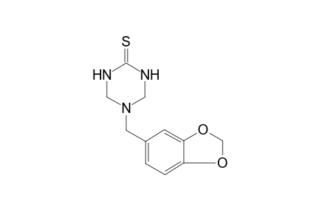 1,3,5-Triazine-2(1H)-thione, 5-(1,3-benzodioxol-5-ylmethyl)tetrahydro-