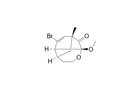 (1S*,3R*,7S*,8R*)-9-Bromo-3-methoxy-1-methyl-4-oxatricyclo[5.3.1.0(3,8)]undec-9-en-2-one
