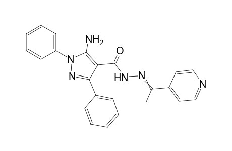 5-Amino-1,3-diphenyl-N'-(1-(pyridin-4-yl)ethylidene)-1H-pyrazole-4-carbohydrazide