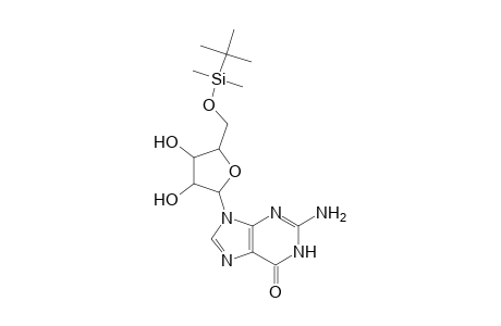 3,4-Dihydroxy-5-[(t-butyldimethylsilyl)oxymethyl]-perhydrofuran-2-guanine