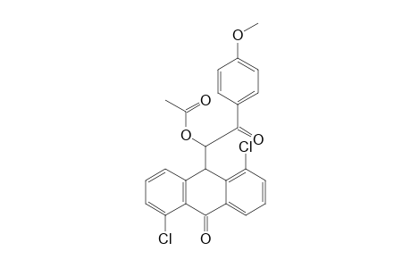 Aceticacid 1-(1,5-dichloro-10-oxo-9,10-dihydro-anthracen-9-yl)-2-(4-methoxy-phenyl)-2-oxo-ethylester