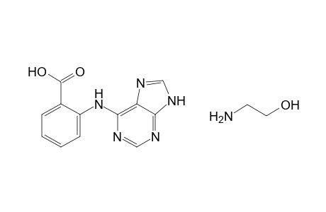 N-(9H-purin-6-yl)anthranilic acid, compound with 2-aminoethanol (1:1)