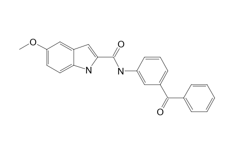 N-(3-BENZOYLPHENYL)-5-METHOXY-1H-INDOLE-2-CARBOXAMIDE