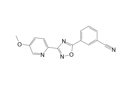 3-(5-Methoxypyrid-2-yl)-5-(3-cyanophenyl)-1,2,4-oxadiazole