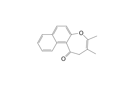 Naphth[2,1-b]oxepin-1(2H)-one, 3,4-dimethyl-