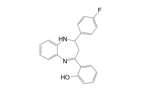 2-(4-Fluorophenyl)-4-(2-hydroxyphenyl)-2,3-dihydro-1,5-benzodiazepine