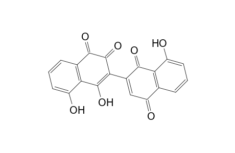 [2,2'-Binaphthalene]-1,1',4,4'-tetrone, 3,8,8'-trihydroxy-