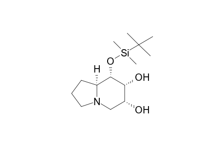 (8S)-8-[(t-Butyldimethylsilyl)oxy]-6,7-dihydroxyindolizidine