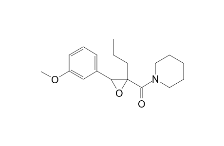 2-(m-Methoxyphenyl)-3'-propyl-3'-(piperidinylamido)oxirane