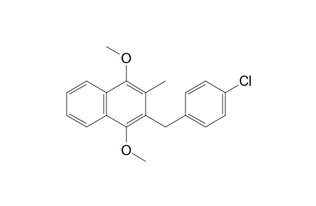 2-(4-Chloro-benzyl)-1,4-dimethoxy-3-methyl-naphthalene