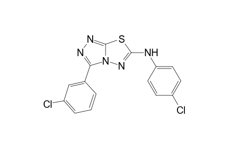 3-(3-Chlorophenyl)-6-(4-chlorophenyl)amino-1,2,4-triazolo[3,4-b]1,3,4-thiadiazole