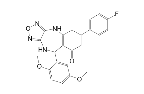 4H-[1,2,5]oxadiazolo[3,4-b][1,4]benzodiazepin-8(5H)-one, 9-(2,5-dimethoxyphenyl)-6-(4-fluorophenyl)-6,7,9,10-tetrahydro-