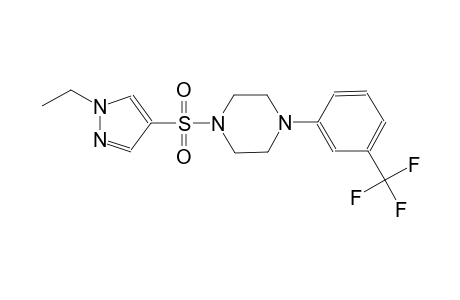 1-[(1-ethyl-1H-pyrazol-4-yl)sulfonyl]-4-[3-(trifluoromethyl)phenyl]piperazine