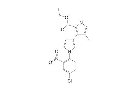 ETHYL-4-METHYL-3-(N-(4-CHLORO-2-NITRO-PHENYL)-PYRROL-3-YL)-1H-PYRROLE-2-CARBOXYLATE