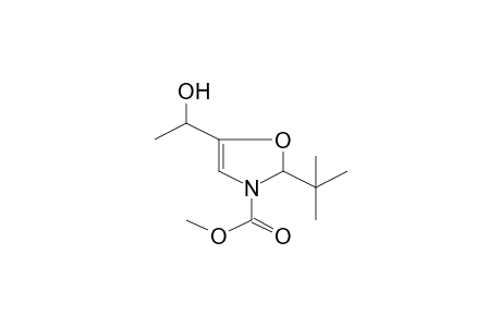 2-t-Butyl-5-(1-hydroxyethyl)-4-oxazoline-3-carboxylic acid, methyl ester