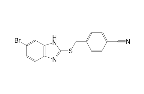 4-{[(6-bromo-1H-benzimidazol-2-yl)sulfanyl]methyl}benzonitrile