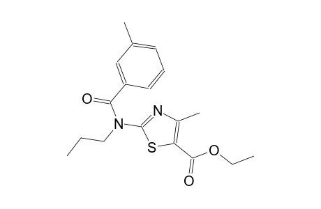 ethyl 4-methyl-2-[(3-methylbenzoyl)(propyl)amino]-1,3-thiazole-5-carboxylate