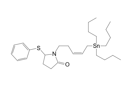 2-Pyrrolidinone, 5-(phenylthio)-1-[5-(tributylstannyl)-3-pentenyl]-, (Z)-(.+-.)-