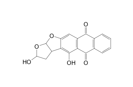 2,4-Dihydroxy-5,10-dioxo-2,3,3a,12a-tetrahydroanthra[2,3-b]furo[2,3-d]furan