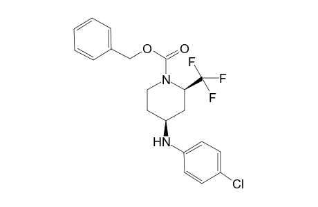 (2R,4S)-4-(4-chloroanilino)-2-(trifluoromethyl)-1-piperidinecarboxylic acid (phenylmethyl) ester