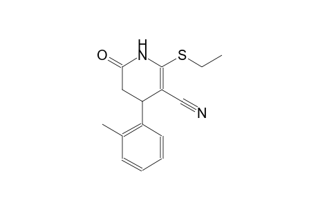 3-pyridinecarbonitrile, 2-(ethylthio)-1,4,5,6-tetrahydro-4-(2-methylphenyl)-6-oxo-