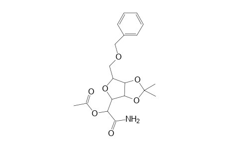 D-glycero-D-allo-Heptonamide, 3,6-anhydro-4,5-O-(1-methylethylidene)-7-O-(phenylmethyl)-, 2-acetate