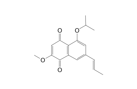 2-Methoxy-5-propan-2-yloxy-7-[(E)-prop-1-enyl]naphthalene-1,4-dione