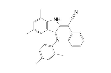 2-(1'-Cyano-1'-phenylmethylidene)-5,7-dimethyl-3-(2",4"-dimethylphenyl)imino-2,3-dihydro-1H-indole