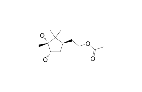 T-4-(2-ACETOXYETHYL)-6,6-1,5,5-TRIMETHYLCYCLOPENTANE-R-1,C-2-DIOL