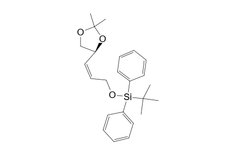 (4S)-(Z)-1-(TERT.-BUTYLDIPHENYLSILYLOXY)-4,5-ISOPROPYLIDENE-DIOXYPENT-2-ENE