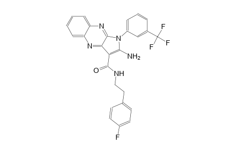 2-amino-N-[2-(4-fluorophenyl)ethyl]-1-[3-(trifluoromethyl)phenyl]-1H-pyrrolo[2,3-b]quinoxaline-3-carboxamide