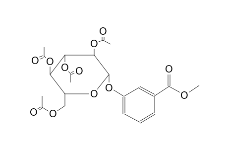 benzoic acid, 3-[(2,3,4,6-tetra-O-acetylhexopyranosyl)oxy]-, methyl ester