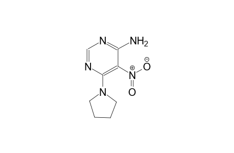 5-nitro-6-(1-pyrrolidinyl)-4-pyrimidinylamine