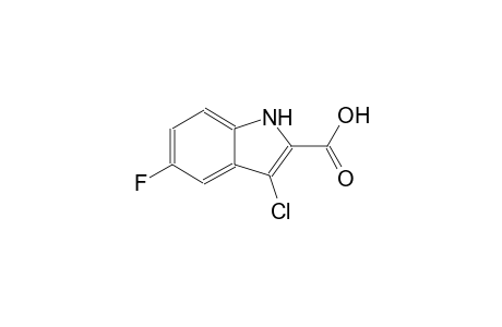 1H-indole-2-carboxylic acid, 3-chloro-5-fluoro-