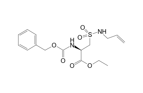Ethyl 3-allylaminosulfonyl-2R-benzyloxycarbamidopropionate