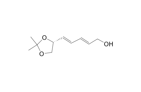 (2E,4E,4'R)-5-(2',2'-dimethyl- 1',3'dioxolan-4'-yl)-penta-2,4-dienol