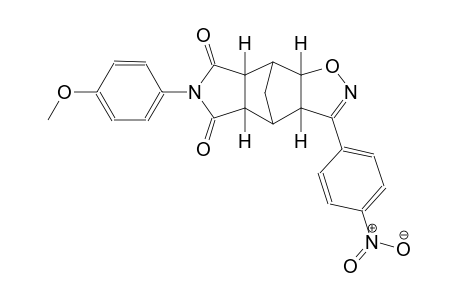 (3aS,4S,4aR,7aS,8S,8aS)-6-(4-methoxyphenyl)-3-(4-nitrophenyl)-4,4a,8,8a-tetrahydro-3aH-4,8-methanoisoxazolo[4,5-f]isoindole-5,7(6H,7aH)-dione