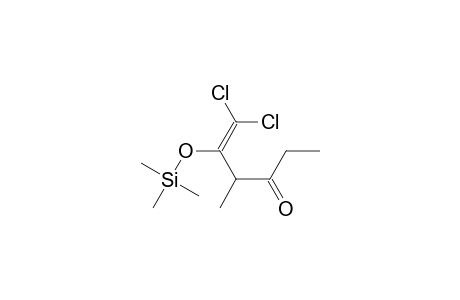 5-Hexen-3-one, 6,6-dichloro-4-methyl-5-[(trimethylsilyl)oxy]-