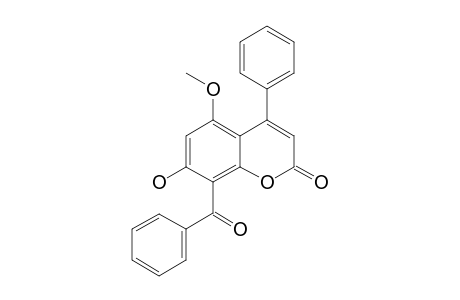 4-PHENYL-5-METHOXY-7-HYDROXY-8-BENZOYLCOUMARIN