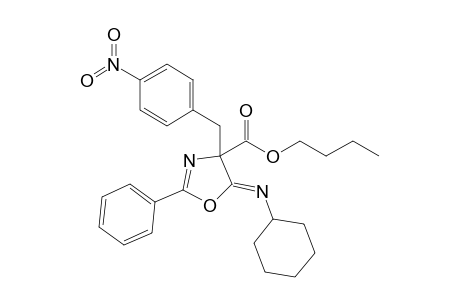 n-Butyl (5Z)-5-(cyclohexylimino)-4-(4-nitrobenzyl)-2-phenyl-4,5-dihydro-1,3-oxazole-4-carboxylate