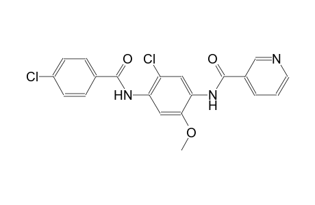 N-{5-chloro-4-[(4-chlorobenzoyl)amino]-2-methoxyphenyl}nicotinamide